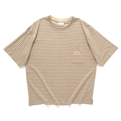 (TP1851) Double Collar Stripes Tee