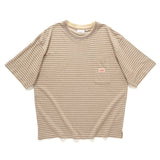 (TP1851) Double Collar Stripes Tee
