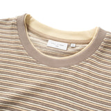 (TP1851) Double Collar Stripes Tee