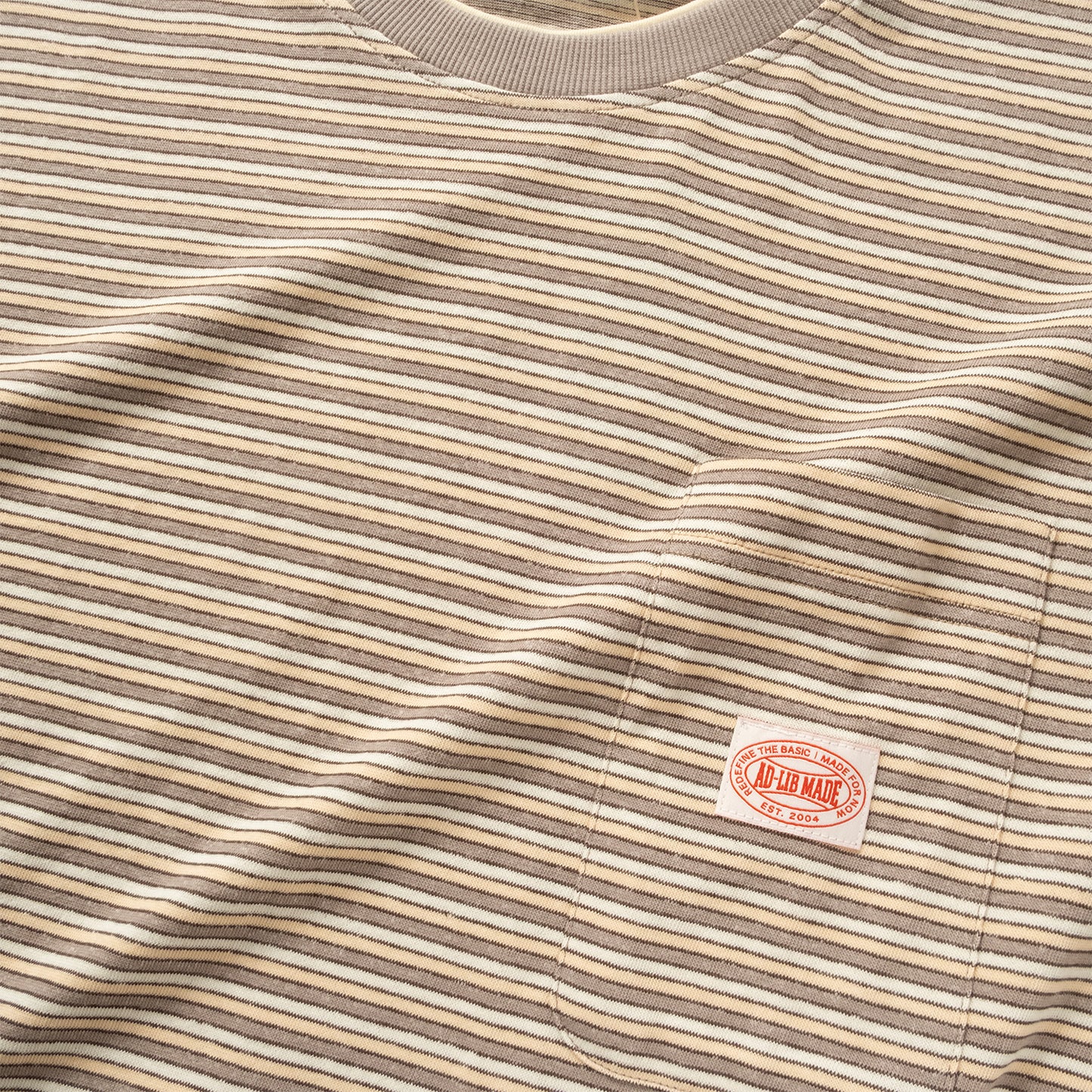 (TP1851) Double Collar Stripes Tee