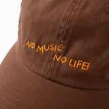 (ZC290) No Music No Life Embroidery Cap