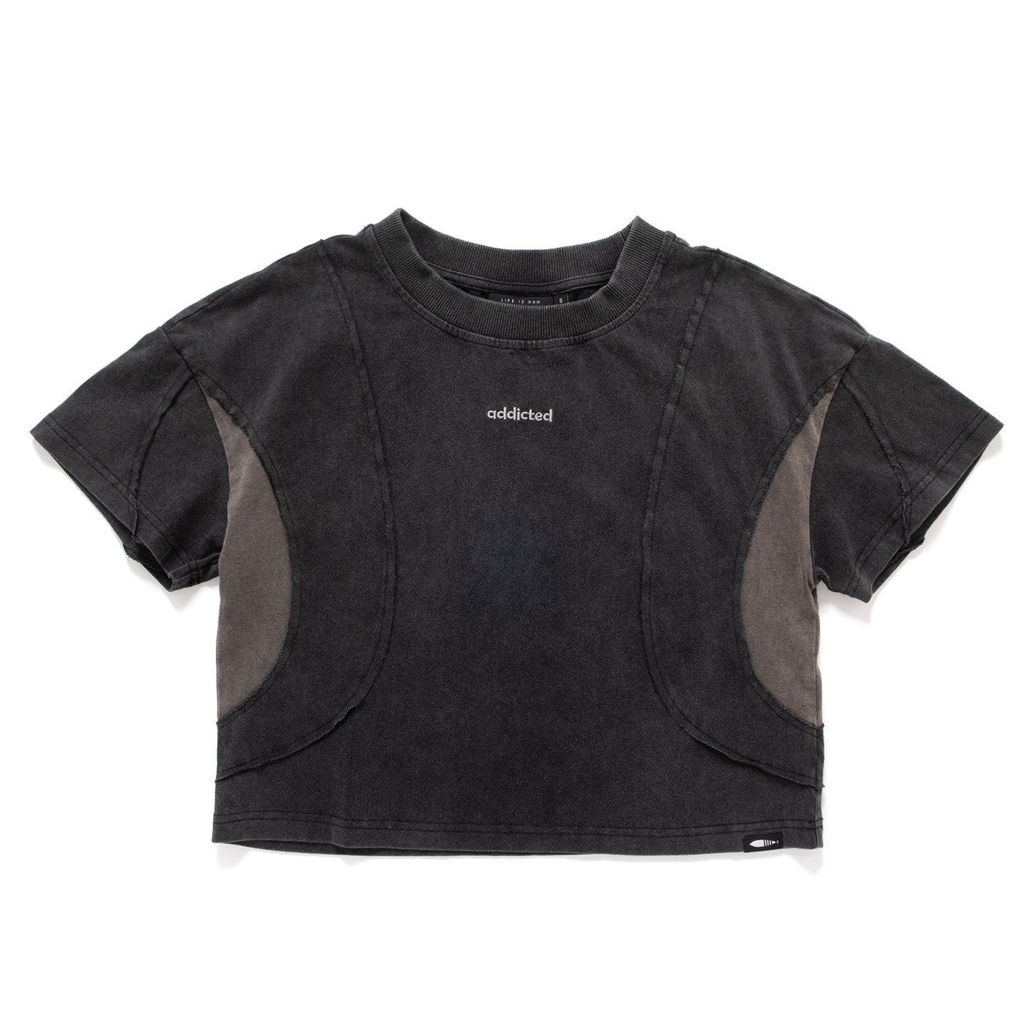 (TP1811) Washed Cropped Tee