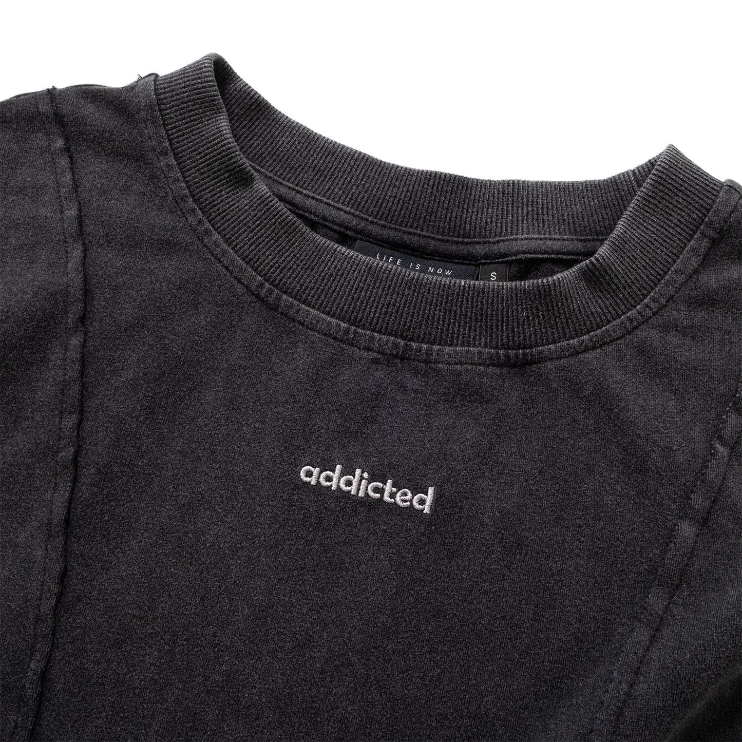 (TP1811) Washed Cropped Tee
