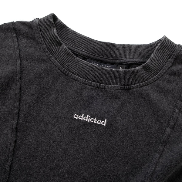 (TP1811) Washed Cropped Tee