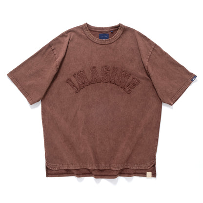 (TP1583) Garment Dyed Embroidery Tee