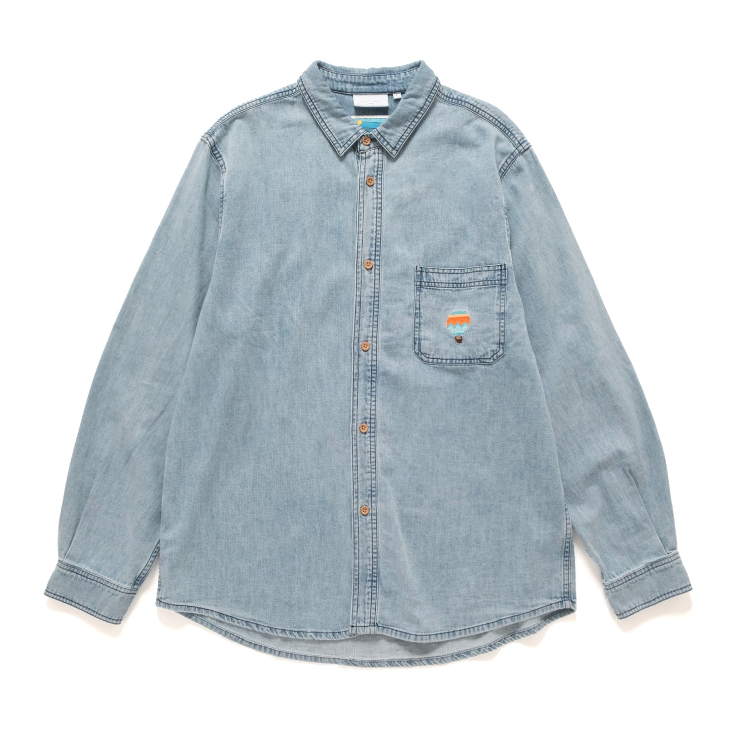 (ST519) Balloon Embroidery Shirt