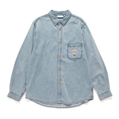 (ST519) Balloon Embroidery Shirt