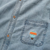 (ST519) Balloon Embroidery Shirt