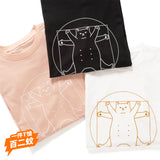 (ZT749) The Vitruvian Cat Graphic Tee