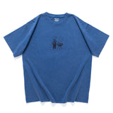 (ZT1646) Grilled Hot Dog Graphic Washed Tee