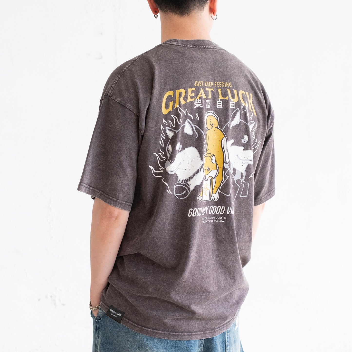(ZT1897) Great Luck Shiba 圖案 Tee
