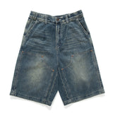 (SP395) Washed Double Knee Jorts
