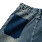 (SP395) Washed Double Knee Jorts
