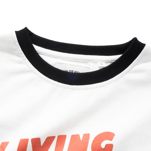 (TP1596) Ribbon Cropped Tee