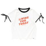 (TP1596) Ribbon Cropped Tee