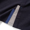(ST447) Sleeve Patchwork Short Sleeve Shirt