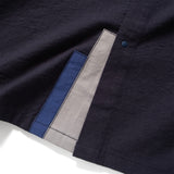 (ST447) Sleeve Patchwork Short Sleeve Shirt