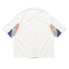 (ST447) Sleeve Patchwork Short Sleeve Shirt