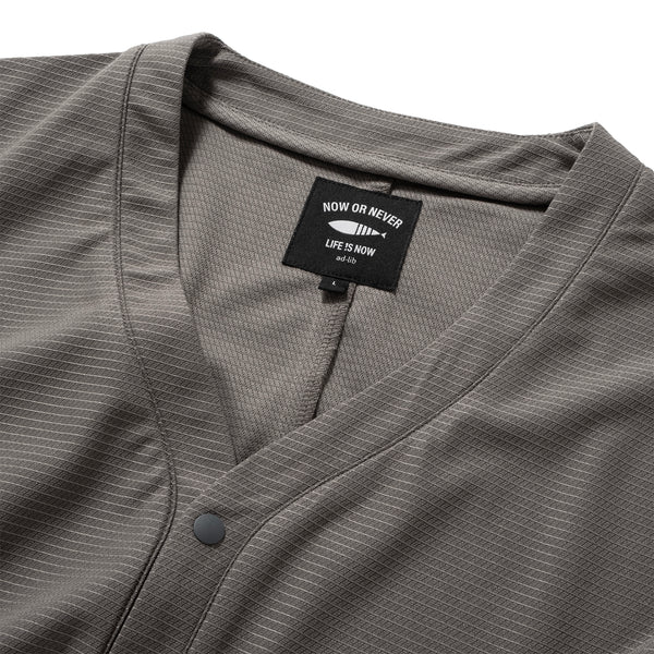 (CD103) Short Sleeve Collarless Jacket