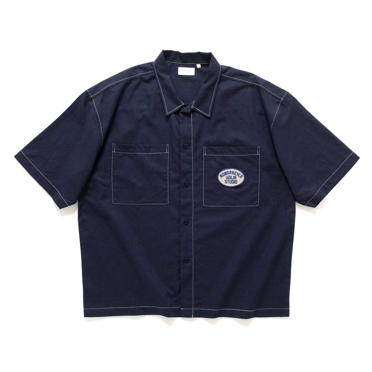 (ST523) Badge Shirt