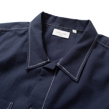(ST523) Badge Shirt