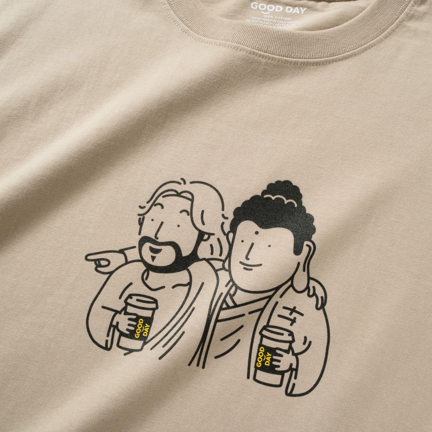 (ZT1757) Sacred Coffee Time 圖案 Tee