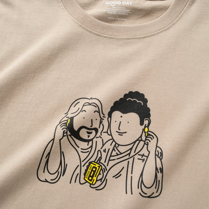 (ZT1899) Sacred Walkman Time 圖案 Tee
