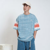 (TP1009) Tie Dye Sleeve Heavy Wash Tee