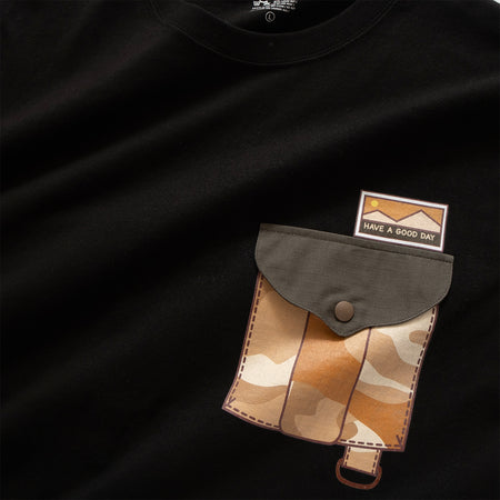 (ZT1397) Panda Noodles Pocket Tee