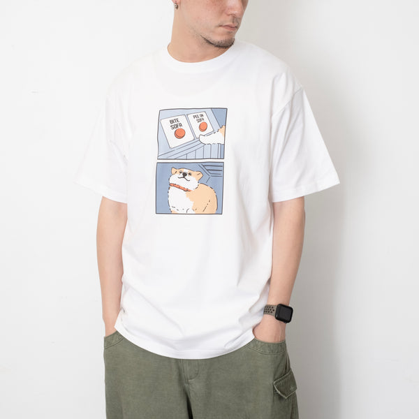 (ZT1396) Corgi Meme Graphic Tee