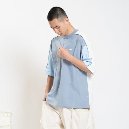 (YT936) Cropped Sleeve Tee