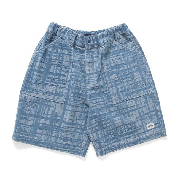 (SP397) Jacquard Denim Shorts