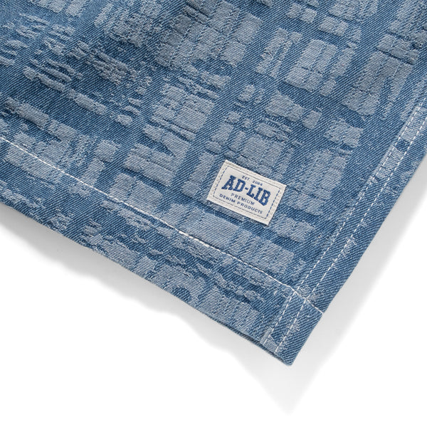 (SP397) Jacquard Denim Shorts