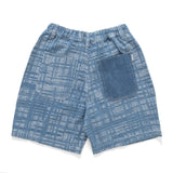 (SP397) Jacquard Denim Shorts