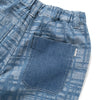 (SP397) Jacquard Denim Shorts