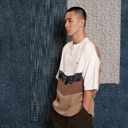 (YT936) Cropped Sleeve Tee