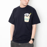 (ZT1397) Panda Noodles Pocket Tee