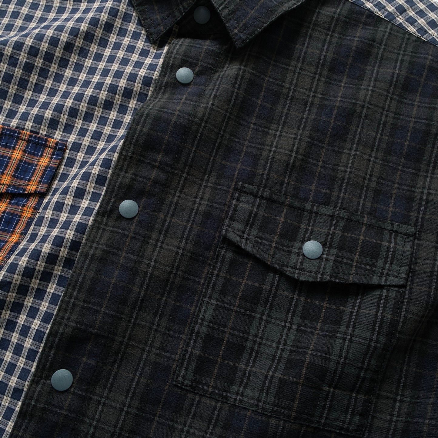 (ST531) Patchwork Shirt