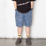 (SP397) Jacquard Denim Shorts