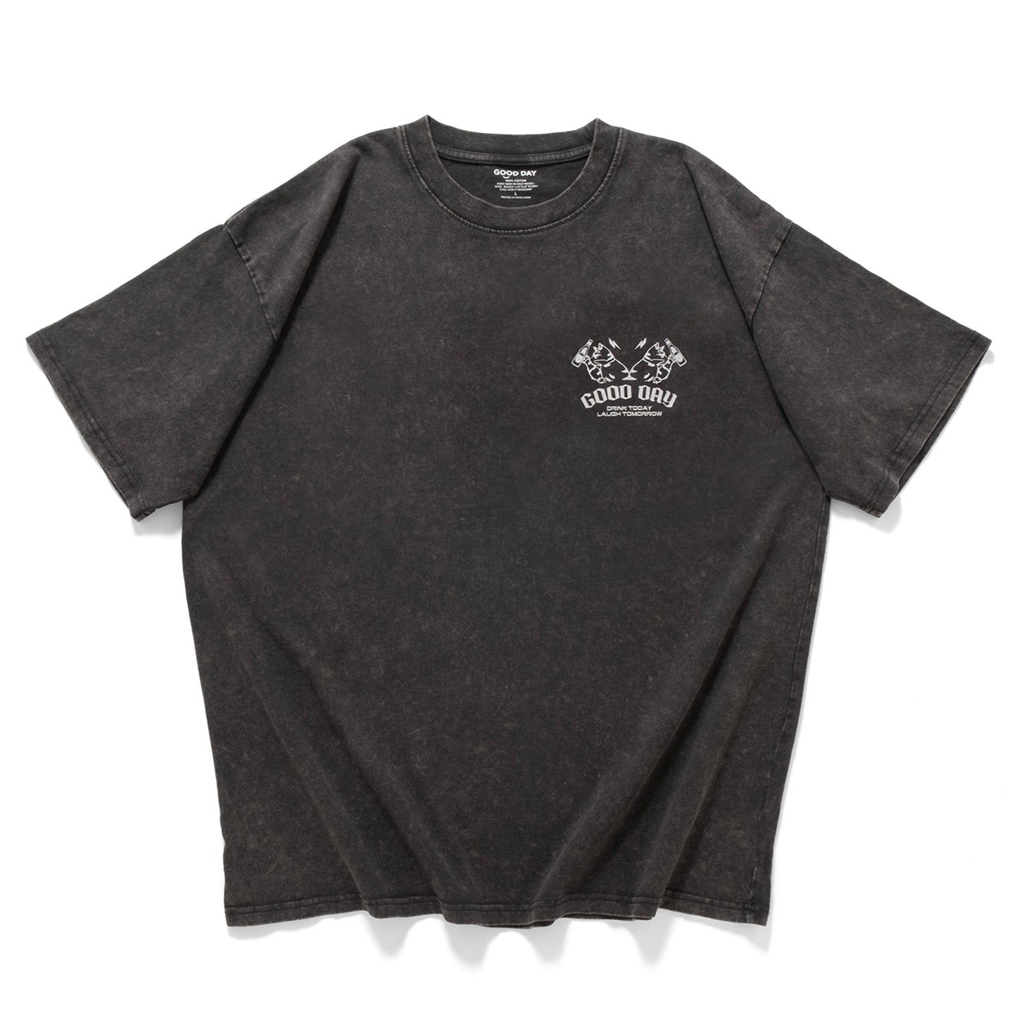 (ZT1653) Wasted Cat Graphic Tee