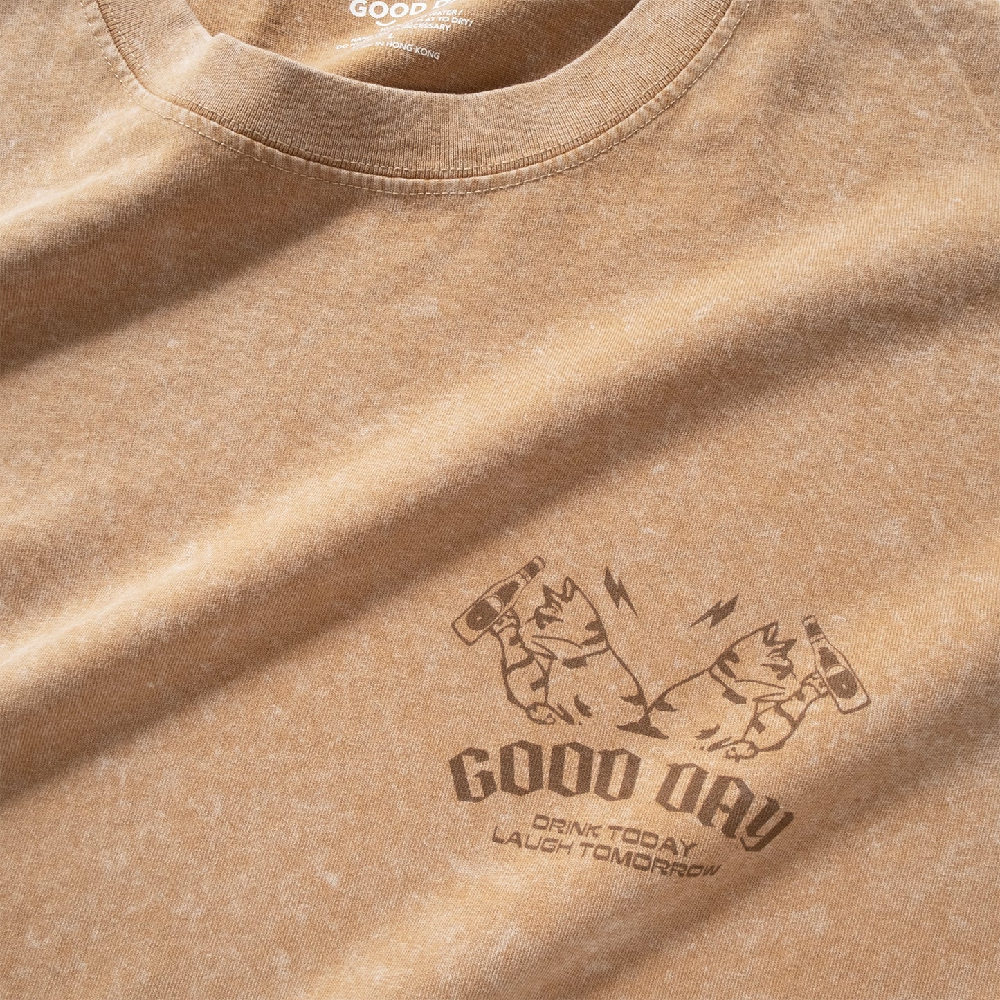 (ZT1653) Wasted Cat Graphic Tee