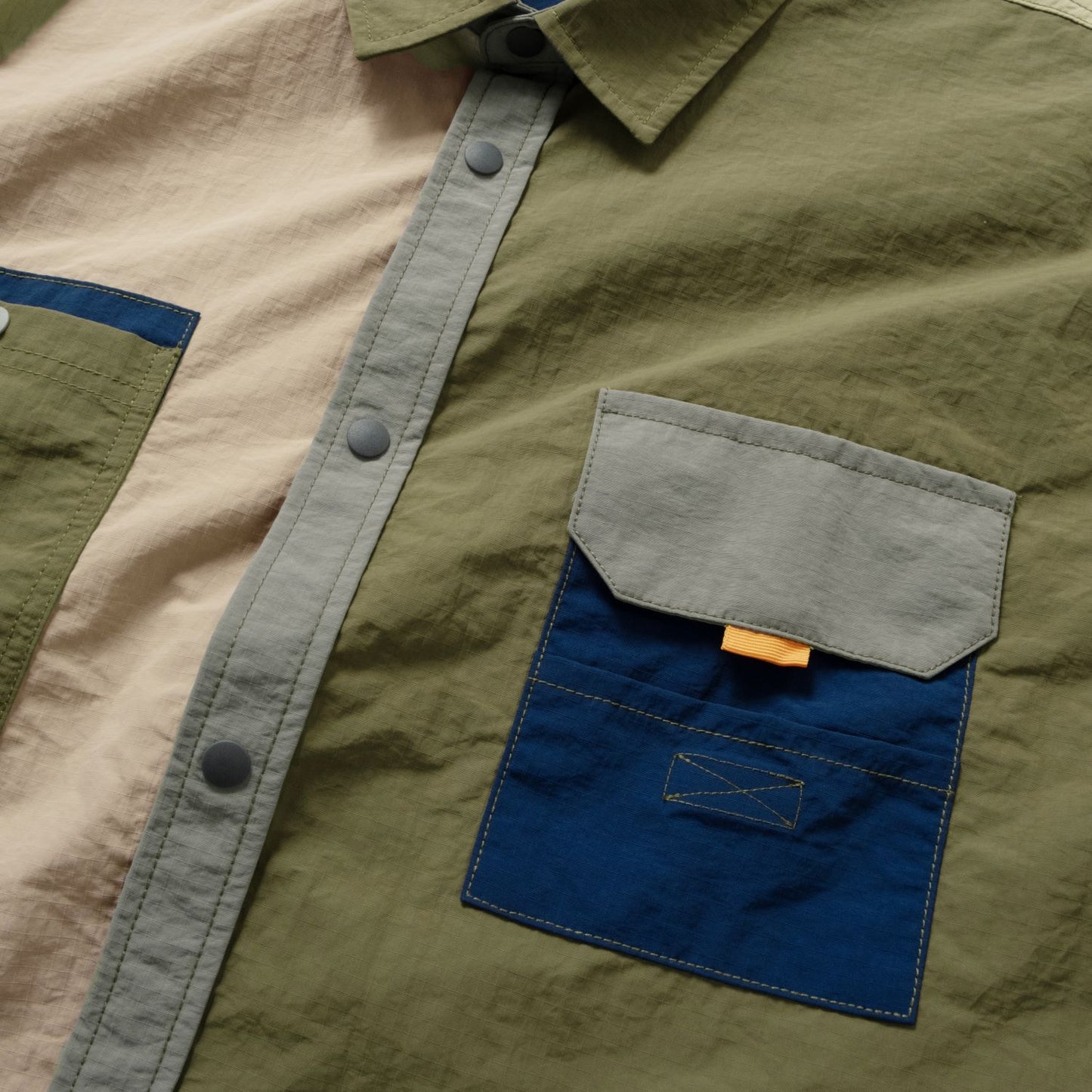 (ST515) Cool Touch Colorblock Shirt