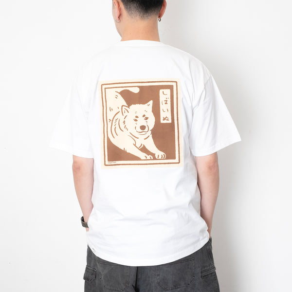 (ZT1403) Shiba Printmaking Patchwork Tee