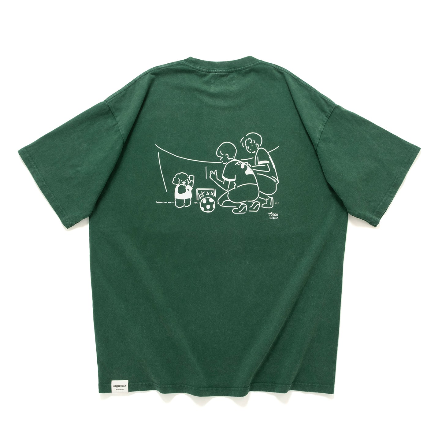 (EX703) Football Match 繡花洗水 Tee