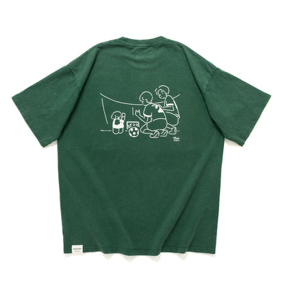 (EX703) Football Match 繡花洗水 Tee
