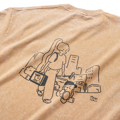 (EX704) Music Buckers Embroidery Washed Tee