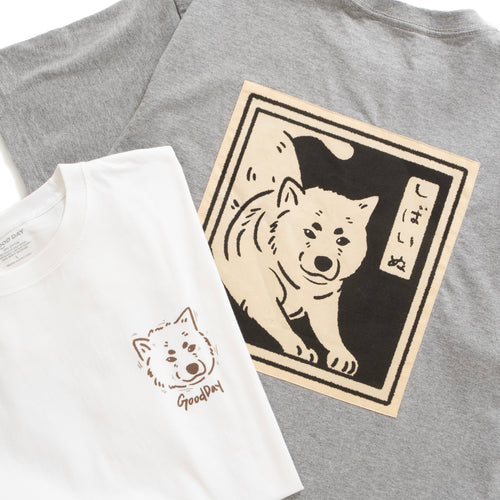 (ZT1403) Shiba Printmaking Patchwork Tee