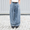(PT404) Denim Wide Pants