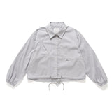 (BL006) Stripe Drawstrings Blouse