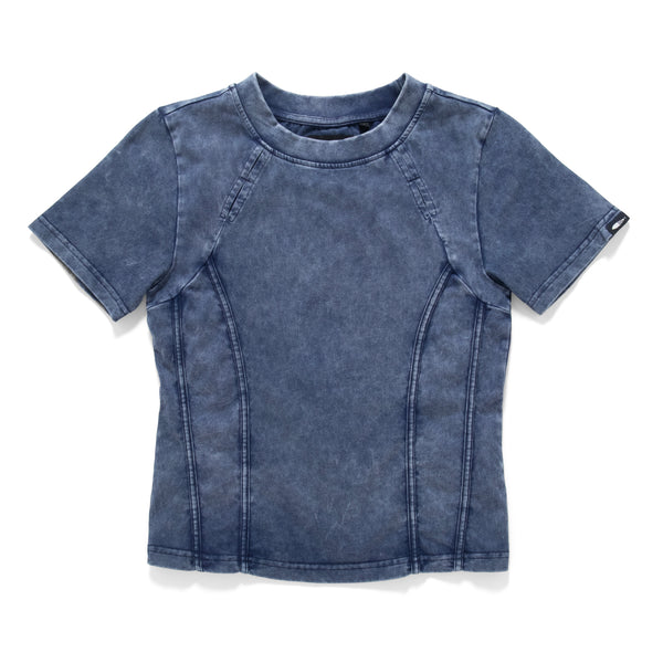 (TP1599) Washed Cropped Tee
